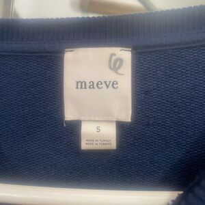 Maeve Deep Blue Knit Top